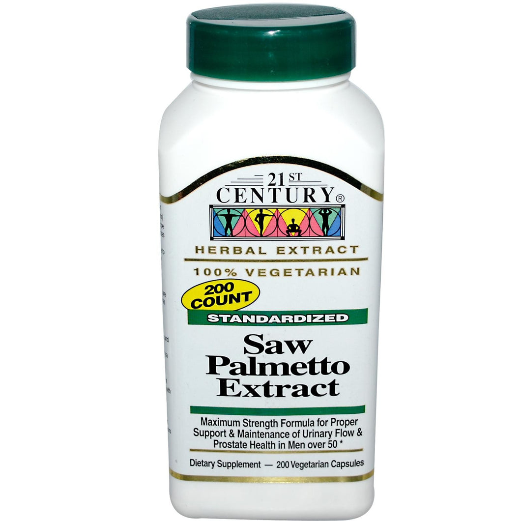 Buy 21st Century Health Care, Saw Palmetto Extract, 200 Veg Capsules Australia