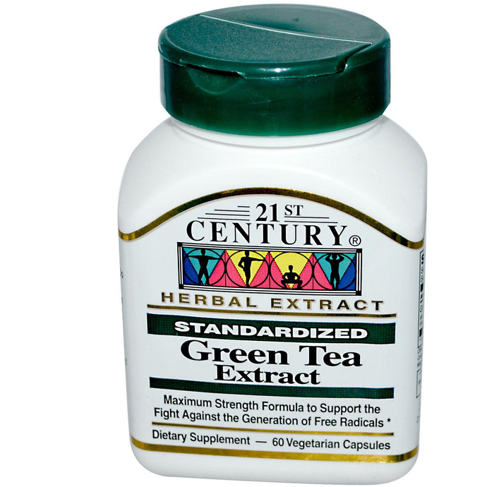 Buy 21st Century Healthcare, Green Tea Extract, Standardized, 60 Veggie Caps Online - Megavitamins Online Supplements Store Australia