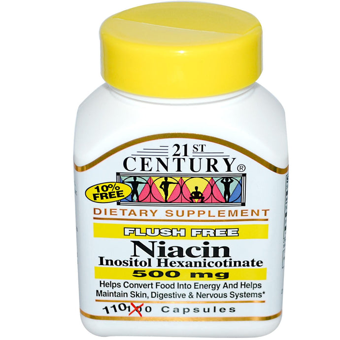 Buy 21st Century Healthcare  Niacin Inositol Hexanicotinate 500 mg 110 Capsules Online - Megavitamins Online Supplements Store Australia21st Century Healthcare  Niacin Inositol Hexanicotinate 500 mg 110 Capsules