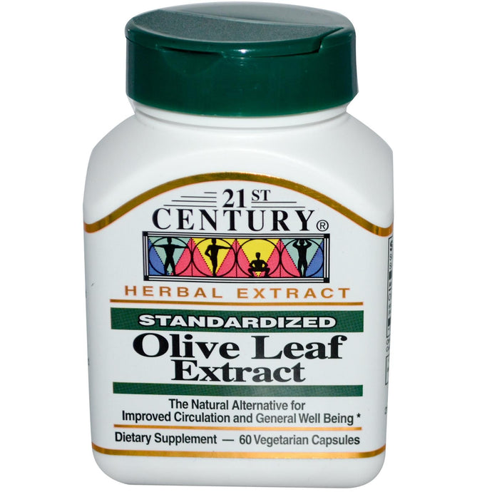 Buy 21st Century Healthcare Olive Leaf Extract Standardized 60 Veggie Caps Online - Megavitamins Online Supplements Store Australia.