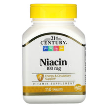 Load image into Gallery viewer, Buy 21st Century, Niacin, 100 mg, 110 Tablets