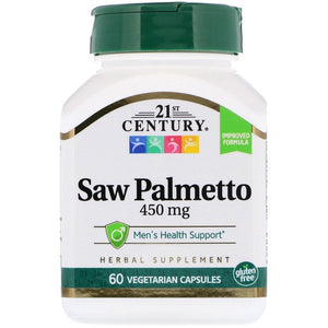 Buy 21st Century Saw Palmetto 450mg 60 Vegetarian Capsules Online - Megavitamins Online Supplements Store Australia
