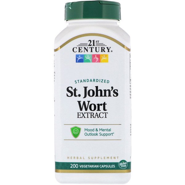 Buy 21st Century St. John's Wort Extract 200 Vegetarian Capsules Online - Megavitamins Online Supplements Store Australia