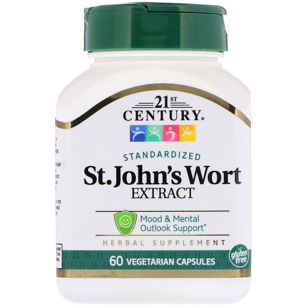 Buy 21st Century St. John's Wort Extract 60 Vegetarian Capsules Online - Megavitamins Online Supplements Store Australia