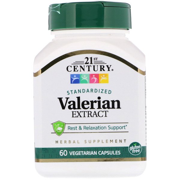 Buy 21st Century Valerian Extract Standardized 60 Vegetarian Capsules Online - Megavitamins Online Supplements Store Australia