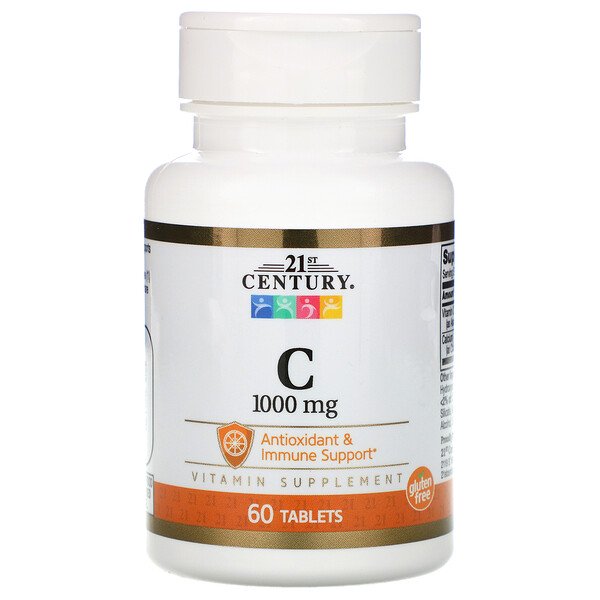 Buy 21st Century Vitamin C 1000mg 60 Tablets Online - Megavitamins Online Supplements Store Australia