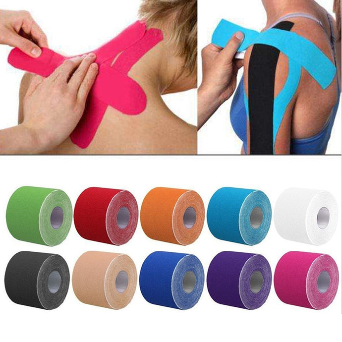 Buy 2Size Kinesiology Tape Athletic Tape Sport Recovery Tape Strapping Gym Fitness Tennis Running Knee Muscle Protector Scissor Online - Megavitamins Online Supplements Store Australia