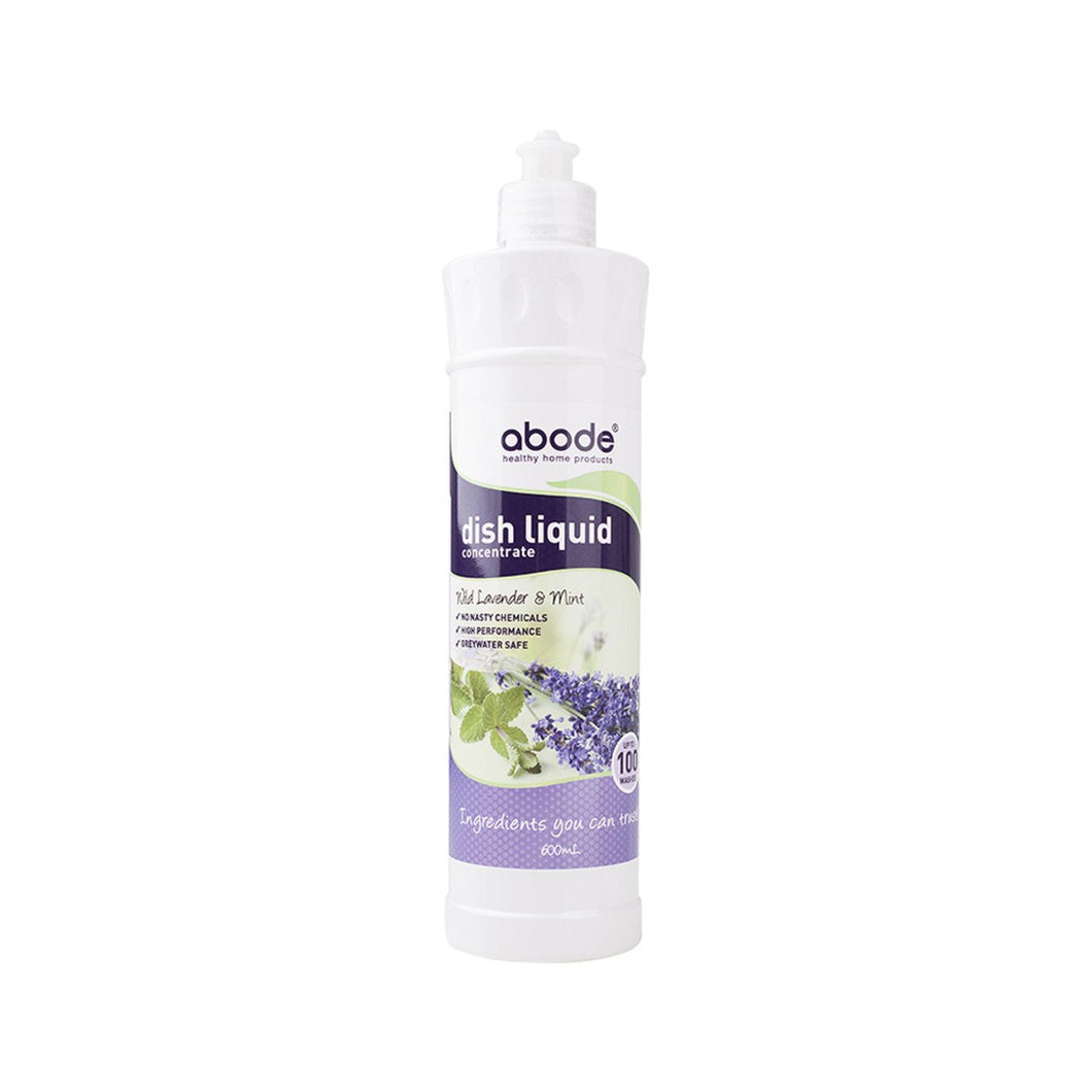 Buy Abode Dish Liquid Concentrate Wild Lavender & Mint 600ml Online - Megavitamins Online Supplements Store Australia