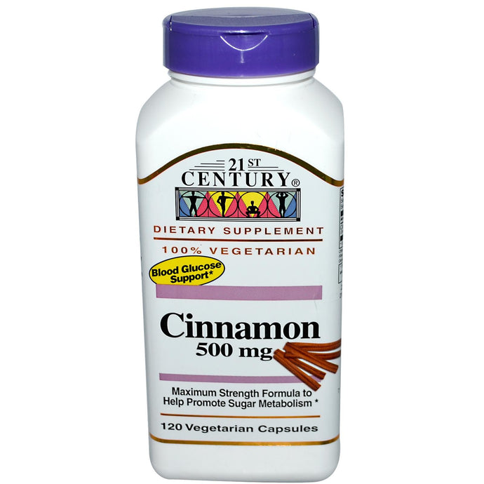 Buy Cinnamon,500 mg,120 Veggie Capsules - Supplement Online Australia