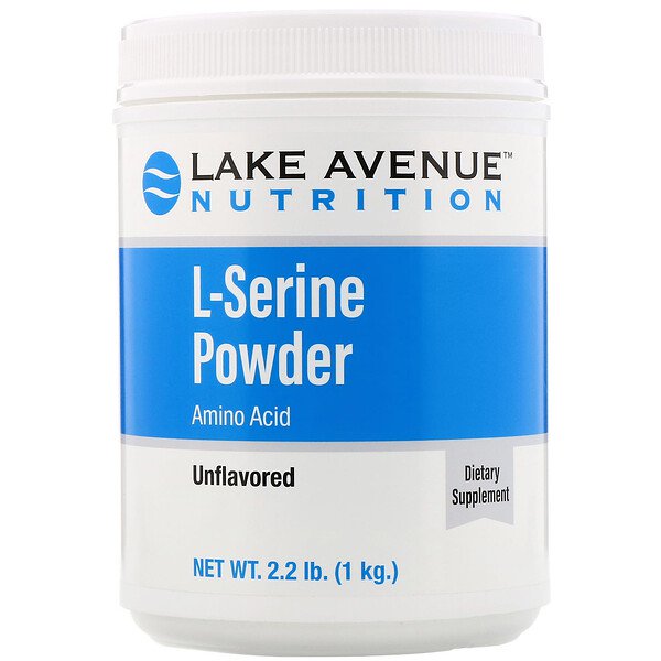 Lake Ave Nutrition L-Serine Unflavored Powder 2.2 lb (1kg)