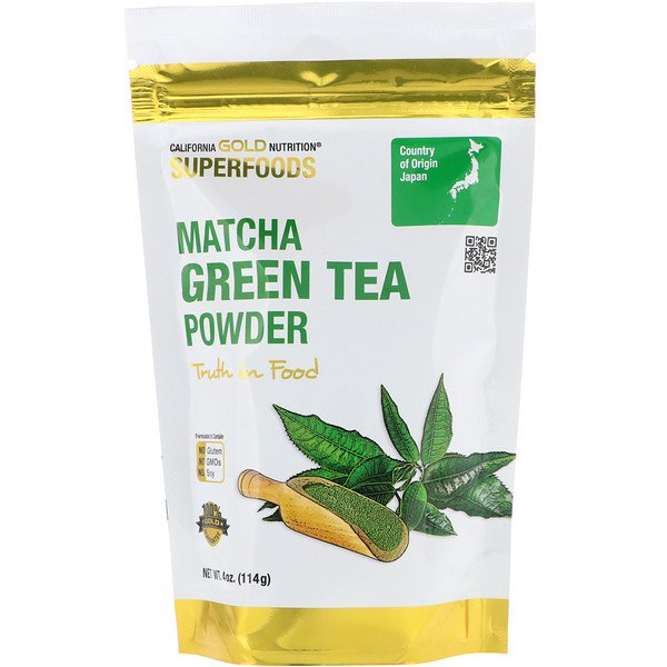 California Gold Nutrition Superfoods Matcha Green Tea Powder 4 oz (114g)