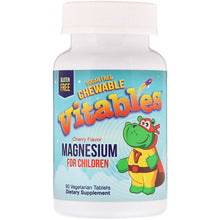 Load image into Gallery viewer, Vitables Magnesium Chewables for Children Sugar Free Cherry 90 Vegetarian Tablets
