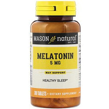 Load image into Gallery viewer, Mason Natural Melatonin 5mg 300 Tablets