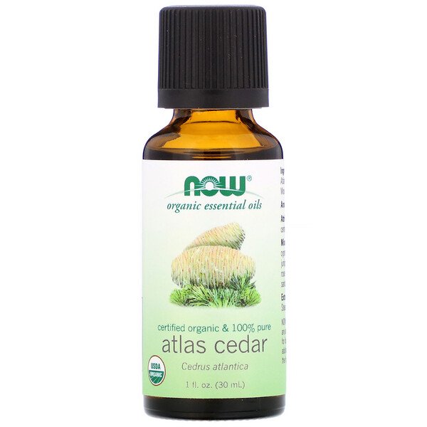 Now Foods Organic Essential Oils Atlas Cedar 1 fl oz (30ml)