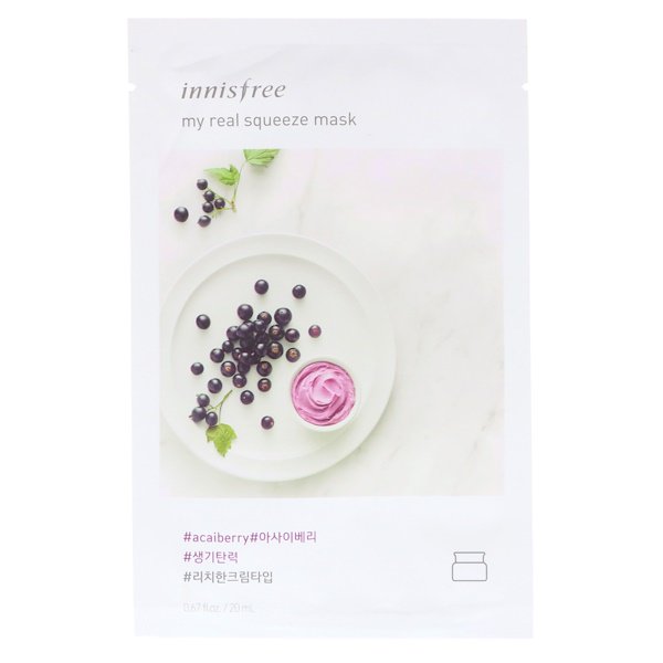 Innisfree My Real Squeeze Mask Acai Berry 1 Sheet