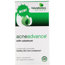 Load image into Gallery viewer, FutureBiotics Acne Advance with Colostrum 90 Vegetarian Tablets