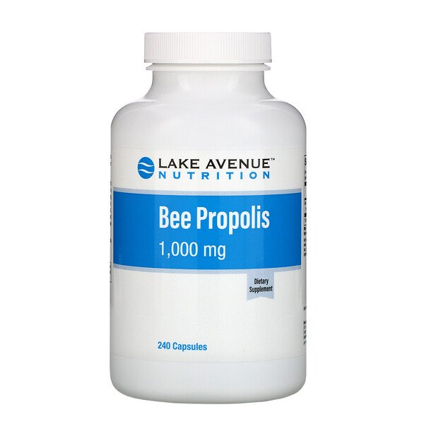 Lake Avenue Nutrition Bee Propolis 5:1 Extract 1000mg 240 Veggie Capsules