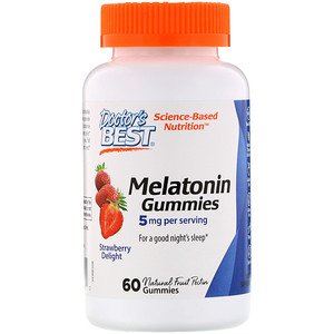Doctor's Best Melatonin Gummies Strawberry Delight 5mg 60 Gummies