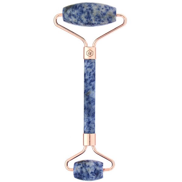 Honey Belle Blue Spot Jasper Facial Roller 1 Roller