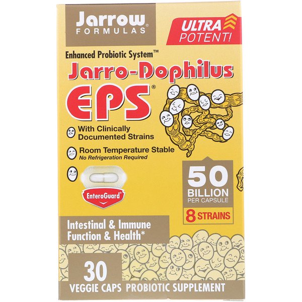 Jarrow Formulas Jarro-Dophilus EPS Ultra Potent 50 Billion 30 Veggie Caps