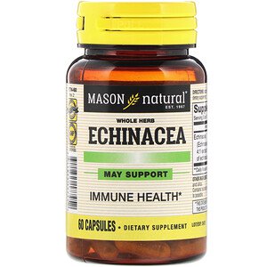 Mason Natural Whole Herb Echinacea 60 Capsules