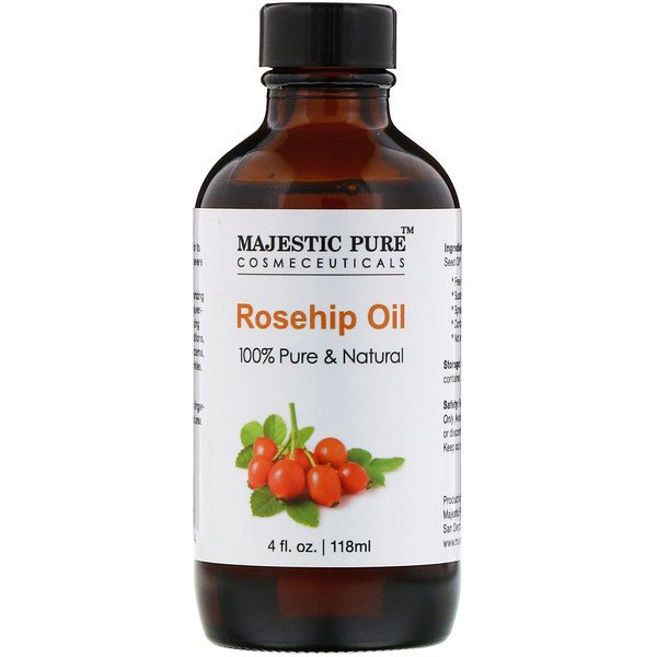 Majestic Pure 100% Pure & Natural Rosehip Oil 4 fl oz (118ml)
