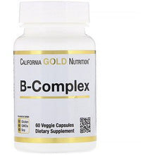Load image into Gallery viewer, California Gold Nutrition B-Complex Essential B Vitamin Complex 60 Veggie Capsules