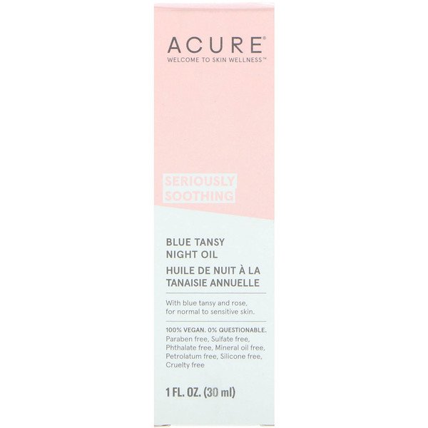 Acure Seriously Soothing Blue Tansy Night Oil 1 fl oz (30ml)