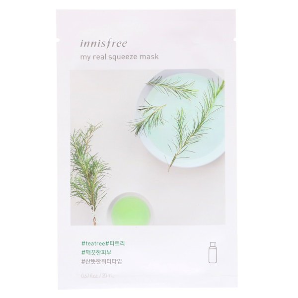 Innisfree My Real Squeeze Mask Tea Tree 1 Sheet