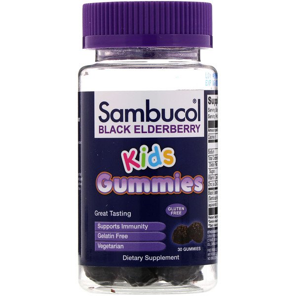Sambucol Black Elderberry Kids Gummies 30 Gummies