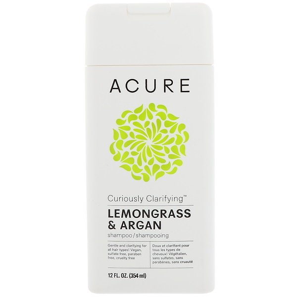 Acure Curiously Clarifying Shampoo Lemongrass & Argan 12 fl oz (354ml)
