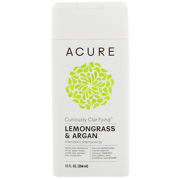 Acure Curiously Clarifying Shampoo Lemongrass & Argan 12 fl oz (354ml)