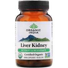 Load image into Gallery viewer, Organic India Liver Kidney Detoxify &amp; Rejuvenate 90 Veg Caps