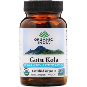Organic India Gotu Kola Brain & Nervous System Support 90 Veg Caps
