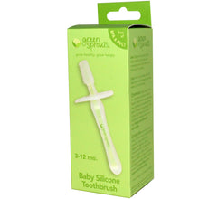 Load image into Gallery viewer, iPlay Inc., Green Sprouts Baby Silicon Toothbrush 3-12 months