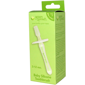 iPlay Inc., Green Sprouts Baby Silicon Toothbrush 3-12 months