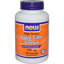 Load image into Gallery viewer, Now Foods Apple Cider Vinegar High Potency 450mg 180 Capsules