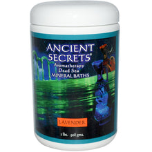 Load image into Gallery viewer, Ancient Secrets Lotus Brand Inc., Aromatherapy Dead Sea Mineral Bath Lavender (908g)