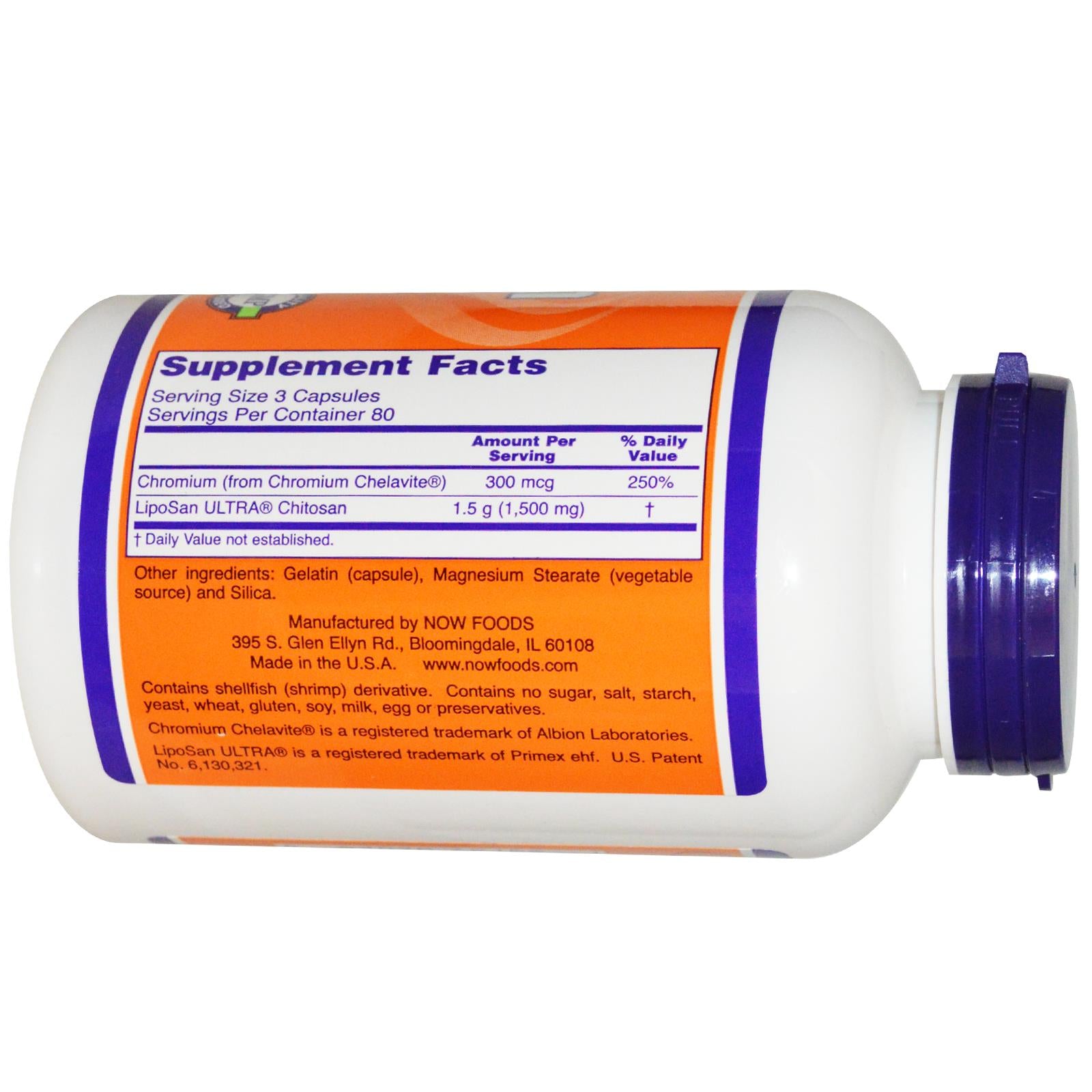 Now Foods, Chitosan, 500mg, 240 Capsules