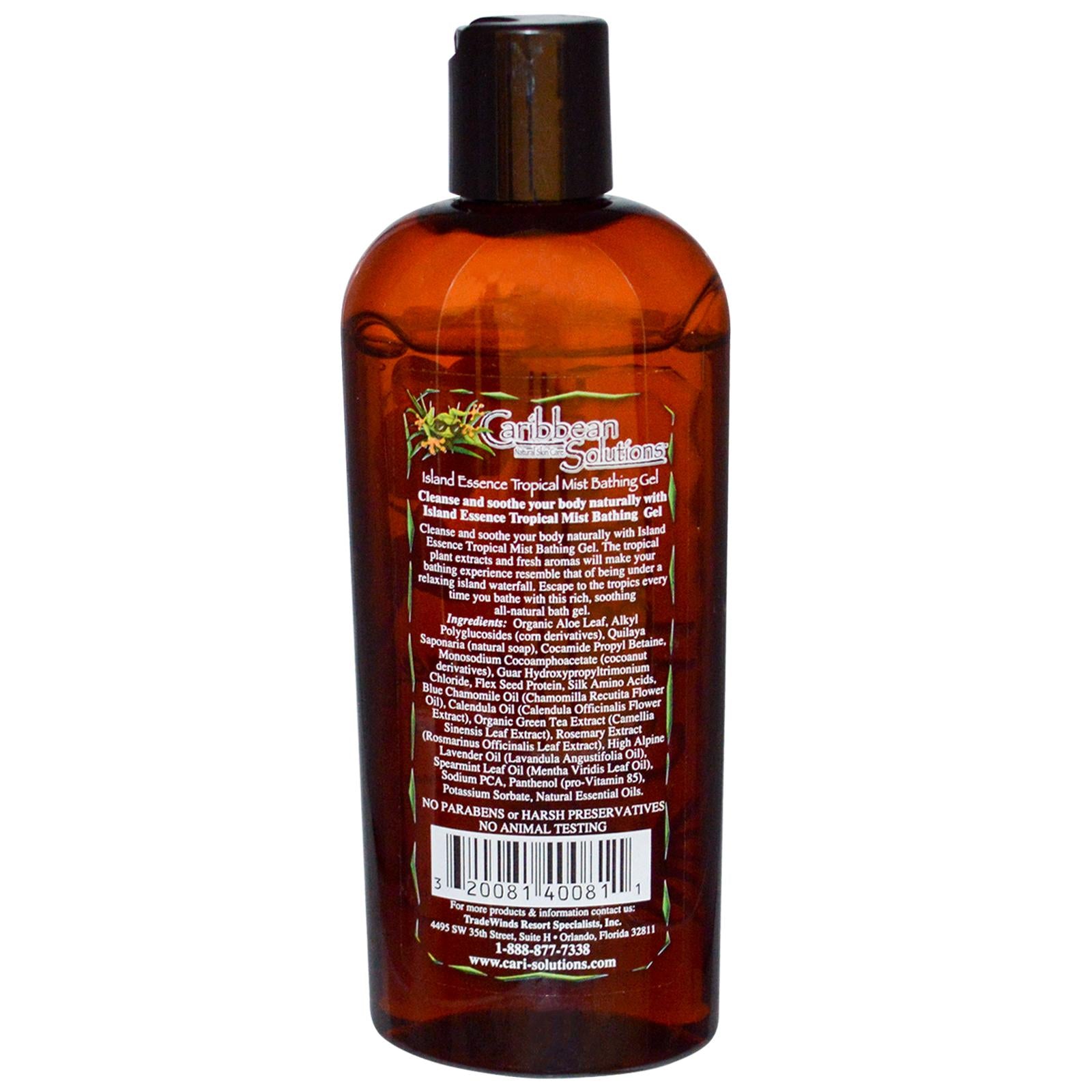 Carribean Solutions, Island Essence, Bathing Gel, Tropical Mist 8oz