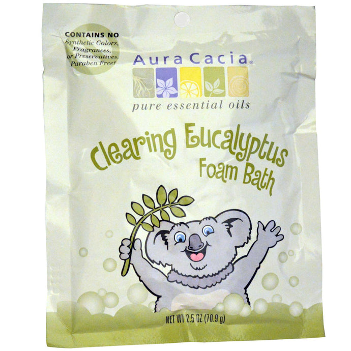 Aura Cacia, Clearing Foam Bath Eucalyptus (70.9g)