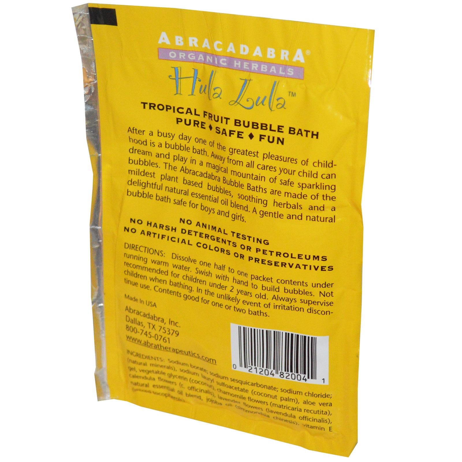 Abra Therapeutics, Hula Lula, Tropical Fruit Bubble Bath (71g)