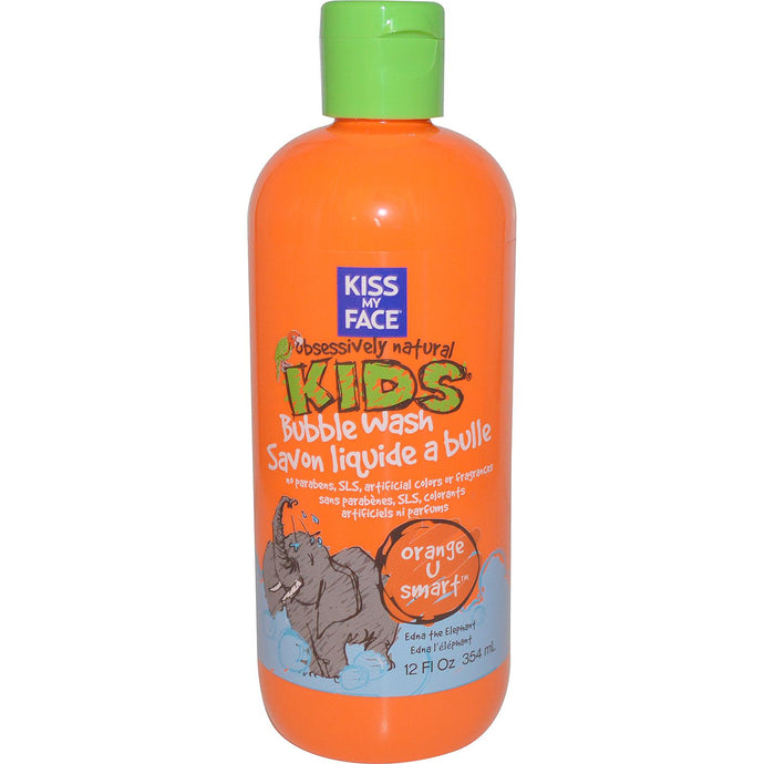 Kiss My Face, Natural Kids Bubble Wash, Orange U Smart, (354ml)