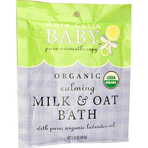 Aura Cacia, Baby Organic Calming Milk & Oat Bath(49.6)