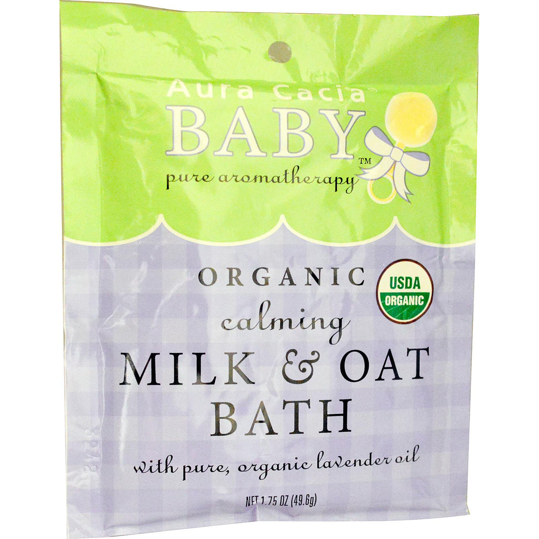 Aura Cacia, Baby Organic Calming Milk & Oat Bath(49.6)