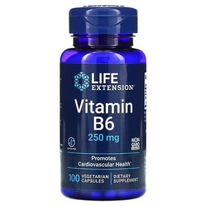 Life Extension Vitamin B6 250mg 100 Vegetarian Capsules