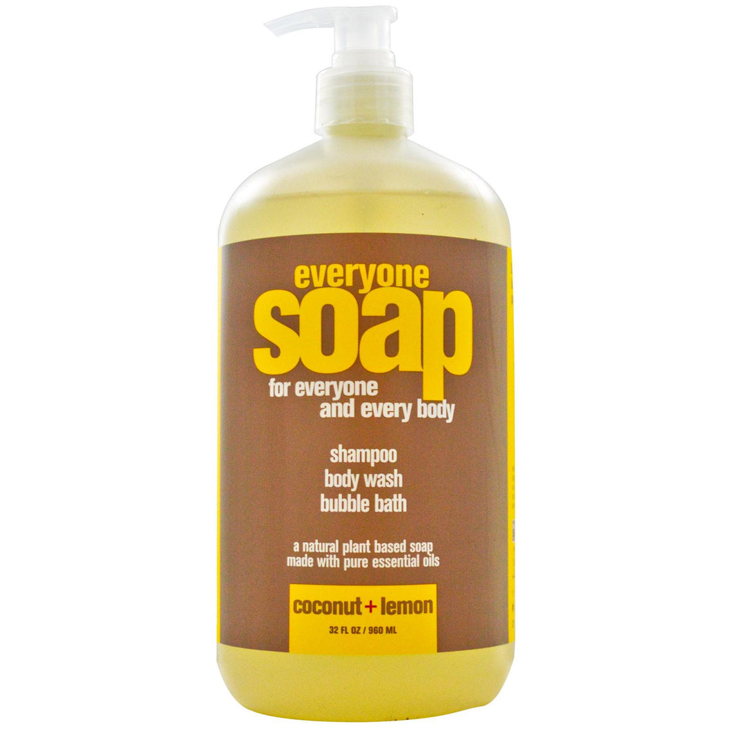 Eo Products, Everyones Soap, Shampoo, Body Wash & Bubble Bath Coconut & Lemon (960ml)