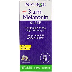 Natrol Melatonin Lavender Vanilla 24 Tablets
