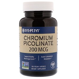MRM Chromium Picolinate 200mcg 100 Vegan Capsules