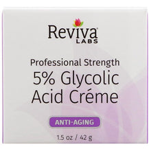 Load image into Gallery viewer, Reviva Labs 5% Glycolic Acid Cream Anti Aging 1.5 oz (42g)